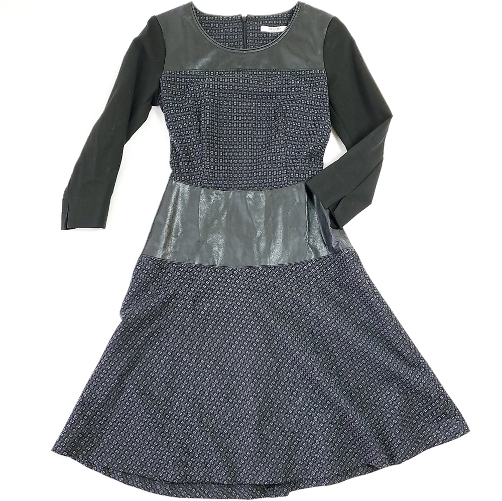 Sfizio Italy Dress with Faux Leather